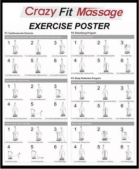 crazy fit|crazy fit massage exercise chart.